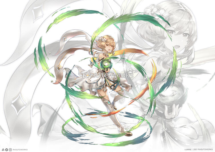 Lumine - Genshin Impact "Artwork for Official Genshin Impact as Content Creator"