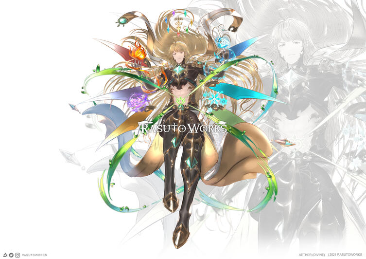 Aether Divine- Genshin Impact "Artwork for Official Genshin Impact as Content Creator"