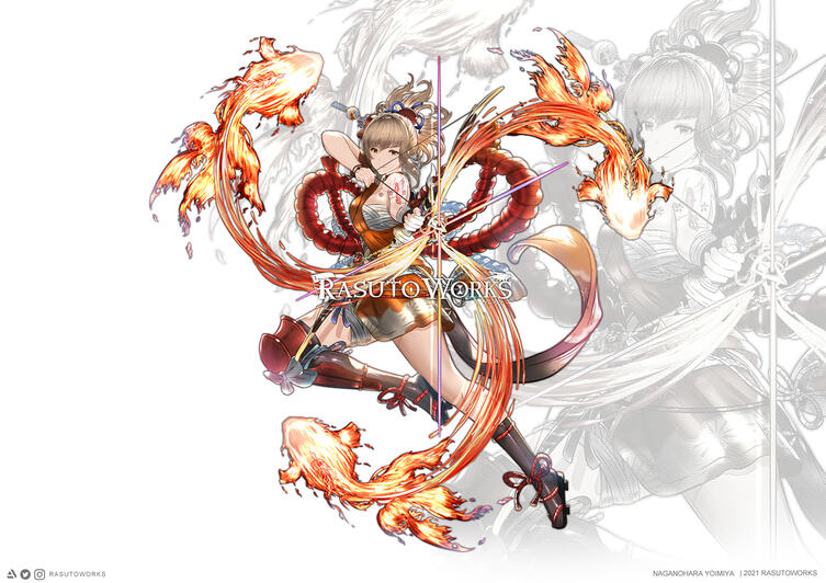 Yoimiya - Genshin Impact "Artwork for Official Genshin Impact as Content Creator"